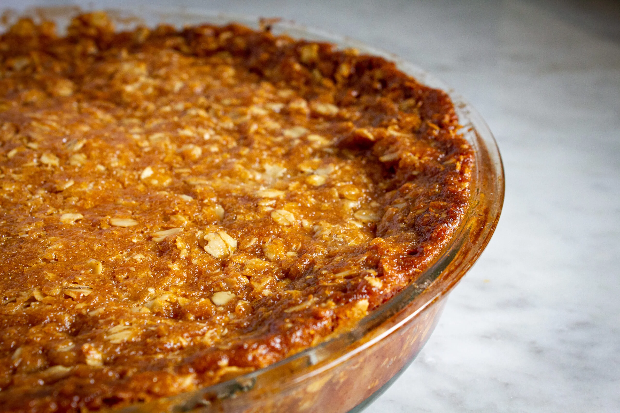 apple pie with crunchy topping äppelpaj