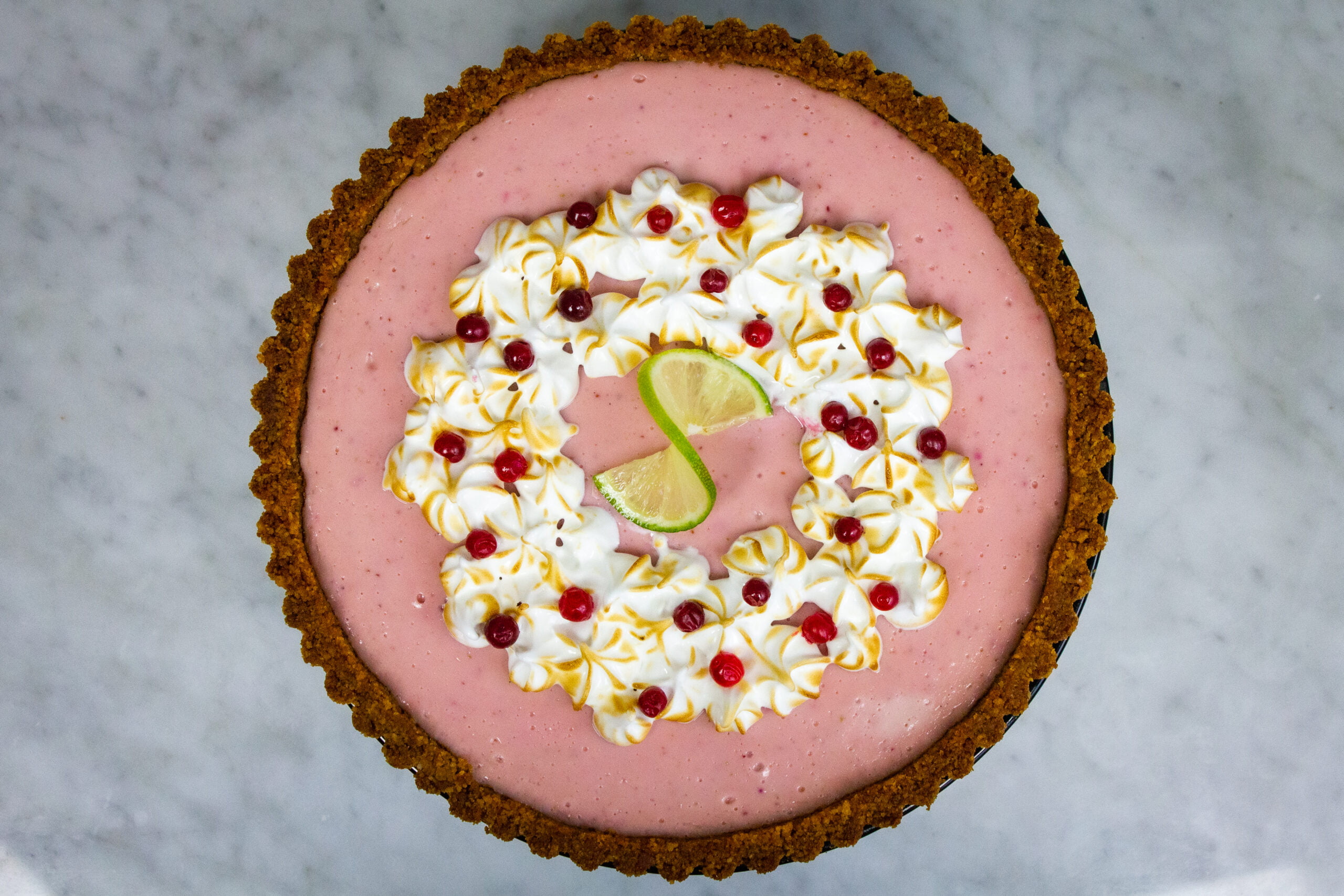 lingonberry lime pie
