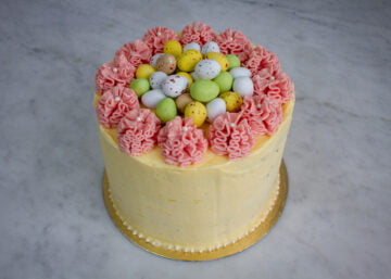 easter cake lemon raspberry chocolate